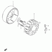 Схема вузла: Генератор для Suzuki GSX-R750