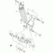 Схема вузла: Важіль прогресії для Suzuki DR650 DR650RSE