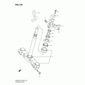 Схема вузла: Рульова траверса (An400l1 e33) для Suzuki AN400 Burgman (EU analogue of SkyWave)