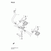 Схема узла: Система индукции воздуха для Suzuki GSX1300 Hayabusa