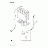 Схема вузла: Акумулятор (For sv650a/sv650ua/sv650sa/sv650sua) для Suzuki SV650