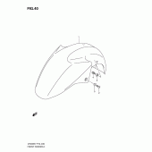 Схема узла: Переднее крыло (Model k7) для Suzuki UH200 Burgman