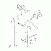 Схема вузла: Кермо & Тросики для Suzuki LS650 Savage