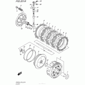 Схема вузла: Зчеплення для Suzuki GW250 Inazuma