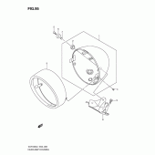 Схема узла: Кожух фары для Suzuki VLR1800 Intruder C1800R/ Boulevard C109R