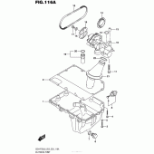 Схема узла: Масляный насос & Поддон для Suzuki GSX-R750