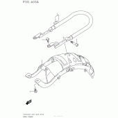 Схема узла: Кронштейн заднего крыла для Suzuki TU250