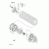 Схема вузла: Зчеплення для Suzuki GSX-R750