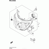 Схема узла: Фара для Suzuki DL650 V-Strom