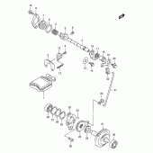 Схема вузла: Клапан вихлопу для Suzuki RMX250
