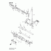 Схема вузла: Копірний вал & Вилки & Вал перемикання для Suzuki GSX-R750