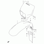 Схема узла: Кожух фары для Suzuki DR650 DR650SE