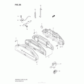 Схема вузла: Speedometer (An650A L2 E28) для Suzuki AN650 Burgman (EU analogue of SkyWave)