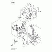 Схема узла: Воздушный фильтр для Suzuki VZ1500 Intruder M1500