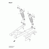 Схема узла: Кожух цепной передачи для Suzuki GZ125 Marauder