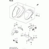 Схема вузла: Задній ліхтар (Стоп-сигнал) (Vl800Tl3 E33) для Suzuki VL800 Boulevard C50C