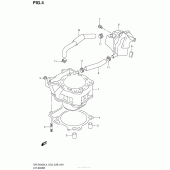Схема узла: Цилиндр для Suzuki DR-Z400 DR-Z400S