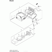 Схема узла: Задний фонарь (Стоп-сигнал) для Suzuki LS650 Boulevard S40