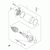 Схема вузла: Електричний стартер для Suzuki VL125 Intruder LC