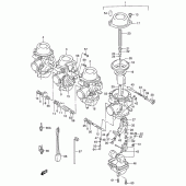 Схема вузла: Карбюратор (E18, e39) для Suzuki RF900