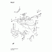 Схема вузла: Паливний бак Suzuki VL1500 Boulevard C90T
