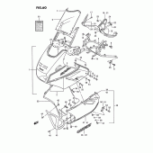 Схема вузла: Облицювальні елементи (Model k 33j, 24d) для Suzuki GSX1100