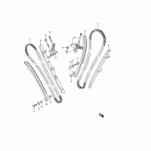 Схема узла: Цепь ГРМ & Натяжитель & Успокоитель для Suzuki VZ800 Marauder