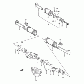 Схема вузла: Підніжки для Suzuki LS650 Savage
