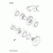 Схема узла: Промежуточная передача для Suzuki AN650 Burgman (EU analogue of SkyWave)