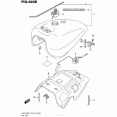 Схема вузла: Паливний бак (Vzr1800Bzl6 E33) для Suzuki VZR1800 Boulevard M109R