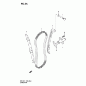 Схема узла: Цепь ГРМ & Натяжитель & Успокоитель (Model k4/k5/k6/k7) для Suzuki GZ125 Marauder