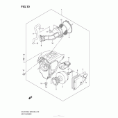 Схема узла: Воздушный фильтр для Suzuki DR-Z125 DR-Z125
