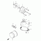 Схема узла: Масляный насос для Suzuki VL1500 Intruder C1500/ Boulevard C90