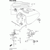 Схема вузла: Паливний бак (Vl1500Bl7 E28) для Suzuki VL1500 Boulevard C90T BOSS