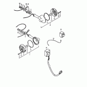 Схема узла: Поворотники (E22,  e25) для Suzuki GS1000