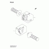 Схема узла: Пульт управления рулевой для Suzuki DR200 DR200SE