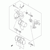 Схема вузла: Передній гальмівний супорт для Suzuki VL125 Intruder LC