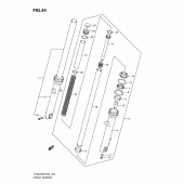 Схема узла: Передняя вилка для Suzuki TU250