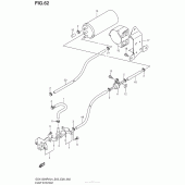 Схема вузла: Система вентиляції бензобака (Gsx1300Ral4 E33) для Suzuki GSX1300 Hayabusa