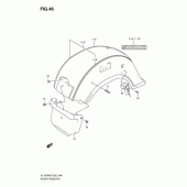 Схема узла: Заднее крыло (Model k5/k6/k7/k8) для Suzuki VL1500 Intruder C1500/ Boulevard C90