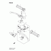 Схема вузла: Ручки керма для Suzuki SFV650 Gladius
