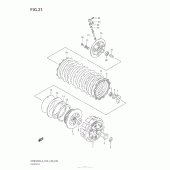Схема вузла: Зчеплення для Suzuki DR650 DR650SE