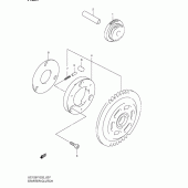Схема узла: Привод стартера для Suzuki UC125 Epicuro