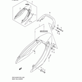 Схема узла: Задний подседельный обтекатель (Model k2) для Suzuki GSX1400