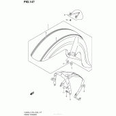 Схема узла: Переднее крыло (Vl800Cl3 E33) для Suzuki VL800 Boulevard C50T