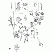 Схема вузла: Електропроводка (Sv1000/u1/u2) для Suzuki SV1000