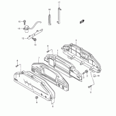 Схема вузла: Спідометр (An650k3/lk3/k4) для Suzuki AN650 Burgman (EU analogue of SkyWave)