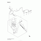 Схема вузла: Гідравлічний шланг зчеплення для Suzuki GSX1300 Hayabusa