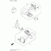 Схема вузла: Поворотники для Suzuki DR-Z400 DR-Z400SM