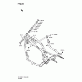 Схема вузла: Рама для Suzuki VZ1600 Marauder M1600